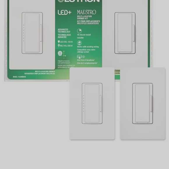 Maestro LED+ Dimmer 3-Way or Multi-Location Kit - Picture 3 of 6